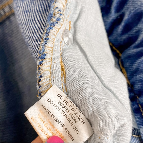 Pretty Little Thing Side Cut Distressed High Rise Jeans Size 6 - Picture 13 of 16